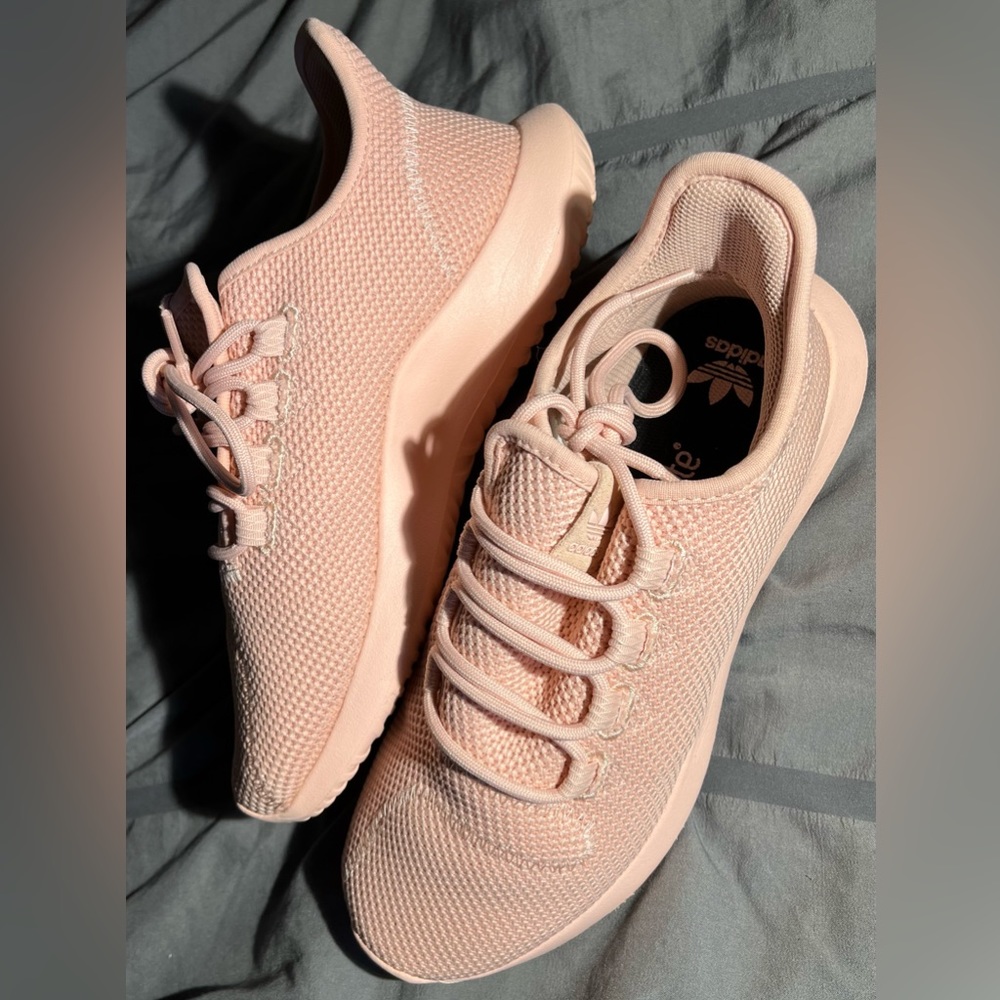 Pink Adidas Tubulars